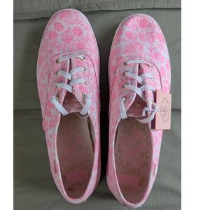 Keds Rifle Paper Co. Pink Floral Women's Sneakers - Size 8.5